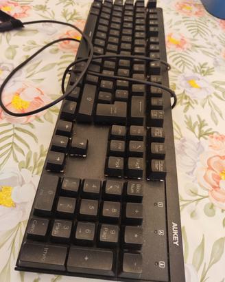 tastiera aukey meccanica a led 