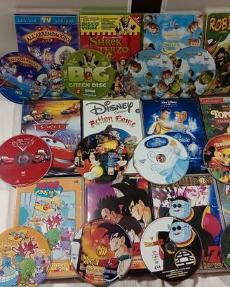 Blocco DVD 12 cartoni animati bambini