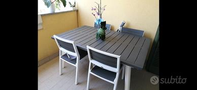 Harmony Keter tavolo allungabile e 4 sedie