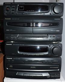 Stereo panasonic con 4 scomparti