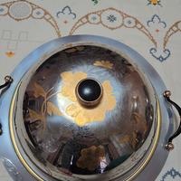 tagliere in acciaio e legno vintage MGM