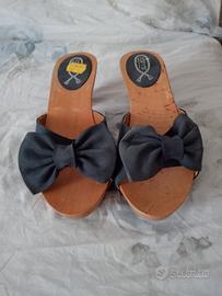 zoccoli in legno da donna 