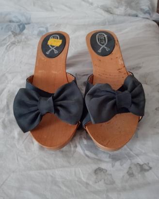 zoccoli in legno da donna 