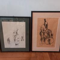 quadri autore non identificato pennarello su carta