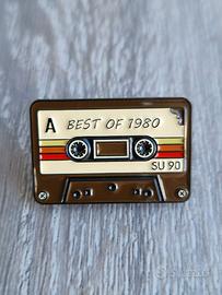 Spilla Best of 1980 cassetta vintage pin badge