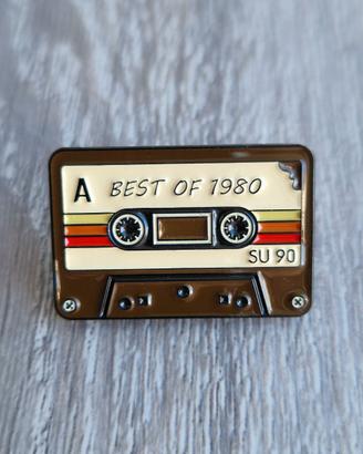 Spilla Best of 1980 cassetta vintage pin badge