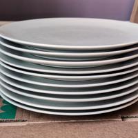 10 piatti ø26cm grigio chiaro + 7 piatti ø23cm