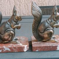 fermalibri scoiattolo Art Decò 