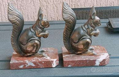 fermalibri scoiattolo Art Decò 