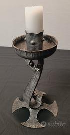 Porta Candela In Ferro Battuto Berto Da Cogolo 