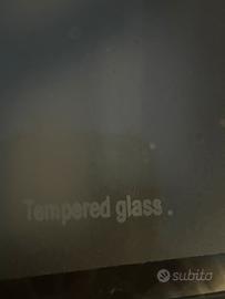 Carrello / Scrivania porta PC in Vetro e Metallo