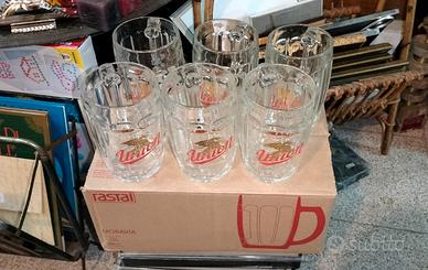 Set Completo 6 Boccali Da 0,5L Birra Slovena Union