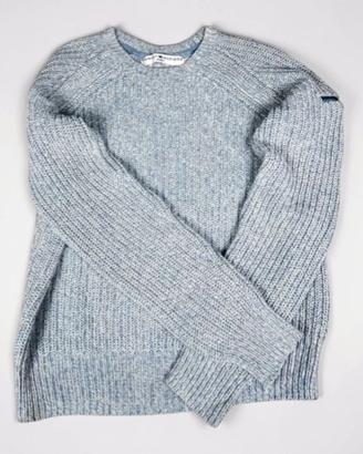 Tommy Hilfiger Jeans Maglione Uomo M Bianco Azzurr