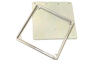PORTATARGA + CORNICE 17X17 VESPA VNB VBB VNA FARO 