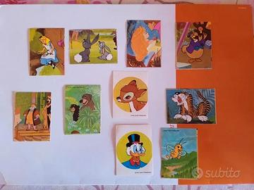 10 Figurine Vintage Disney Lampo Moderna 1974