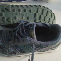 Scarpa sportiva N°37 Saucony Verde chiazzato Milit