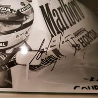 Ayrton Senna signed photo and Coa