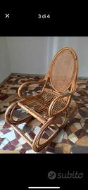 Sedia a dondolo vintage