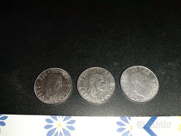 TRE MONEE IN FIOR DI CONIO 2 LIRE DEL 1940