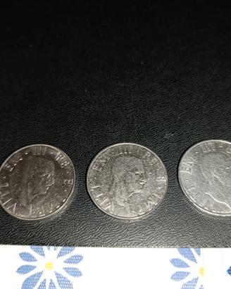 TRE MONEE IN FIOR DI CONIO 2 LIRE DEL 1940
