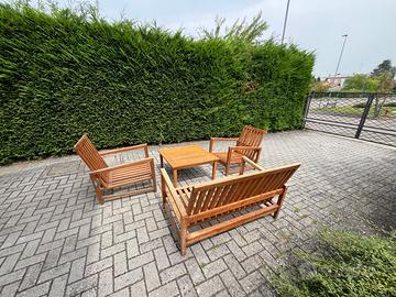 Salottino in teak trattamento a olio