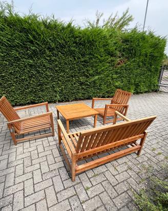 Salottino in teak trattamento a olio
