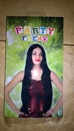 Parrucca capelli neri lunghi