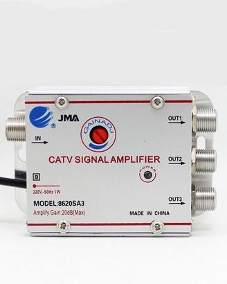 Amplificatore sdoppiatore segnale tv 1 ingresso 3