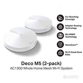 Tp link deco m5 wifi mesh AC1300 2 pack