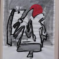 SERGIO DANGELO tecnica mista PUBBLICATA AUTENTICA