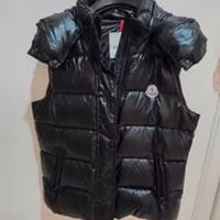 Gilet Moncler taglia S nero lucido originale