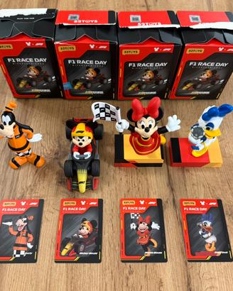 52TOYS Disney x F1 Race set 4 figure con box card