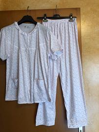 NUOVO pigiama donna tg XXL 100% cotone