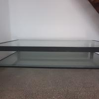 Tavolo Divani&Divani, vetro, cristallo e legno,