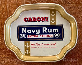 Vassoio vintage Caroni Navy Rum