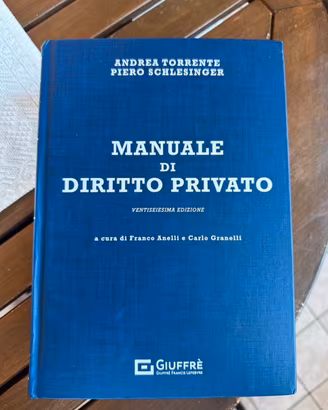 Manuale Di Diritto Privato - Torrente 26 edizione