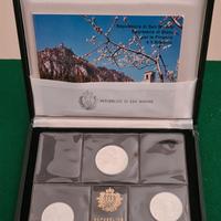 Trittico monete argento anno 1981