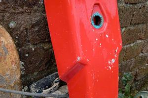 Serbatoio vintage resina laverda