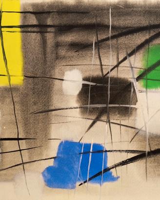 Liliana Cossovel - dipinto quadro astratto anni 50