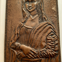Quadro della Monnalisa Tutto in Rame