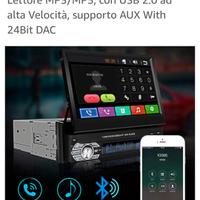 Autoradio video MP3/mp5  vivavoce retrattile 