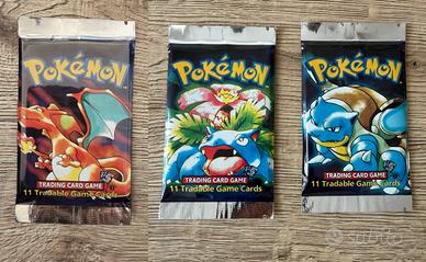 Bustine Pokémon Set Base Prima Edizione