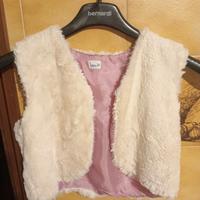 Golfino in pelliccia ecologica bimba