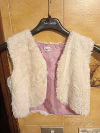 Golfino in pelliccia ecologica bimba