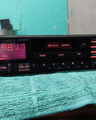 autoradio vintage clarion con amplificatore 