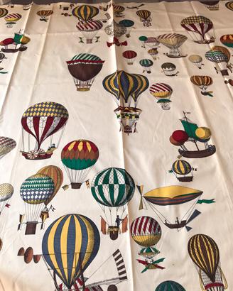 Tessuto Fornasetti ediz.”Mongolfiere” ecru’