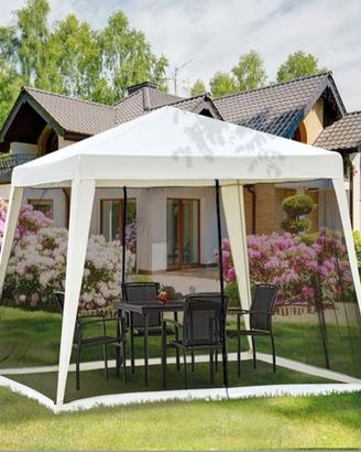 Gazebo impermeabile con zanziariera 