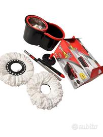 Mocio rotante Spin Mop 360° centrifuga in acciaio 