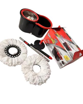 Mocio rotante Spin Mop 360° centrifuga in acciaio 