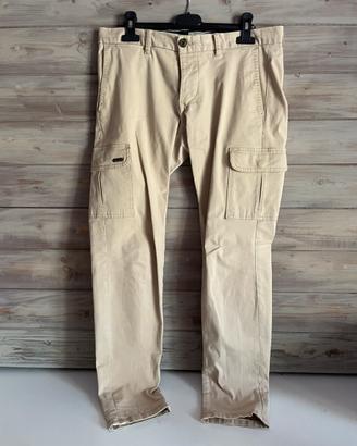 Pantaloni Alcott beige stretti